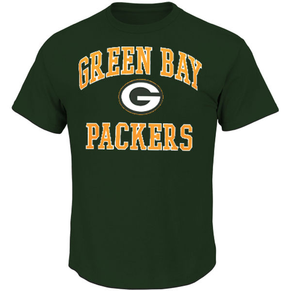 Men NFL Green Bay Packers Majestic Big and Tall Heart Soul III TShirt Green